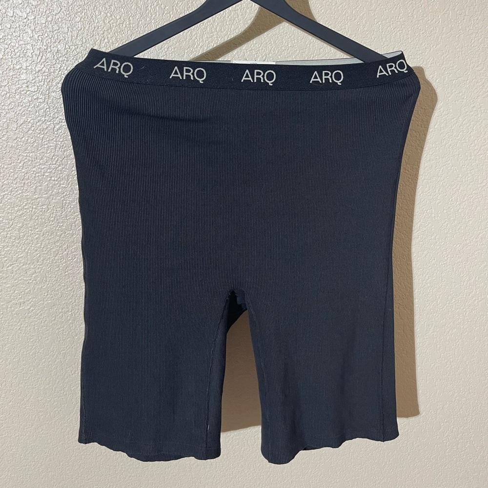 ARQ Ribbed Black Biker Shorts XL